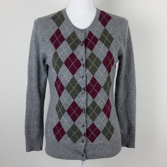 Tweeds 0 2 Ply Cashmere Argyle Cardigan 